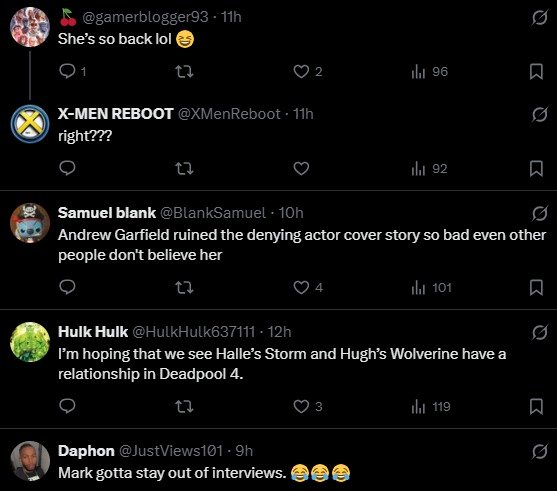 A fan-edited image of Halle Berry's Storm with the Avengers logo, symbolizing the crossover speculation.