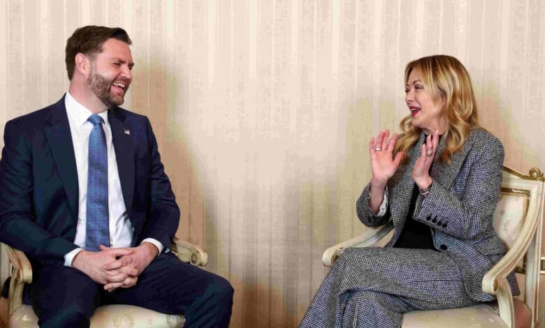 Vance meets Italian PM before opening ceremonyPolitics