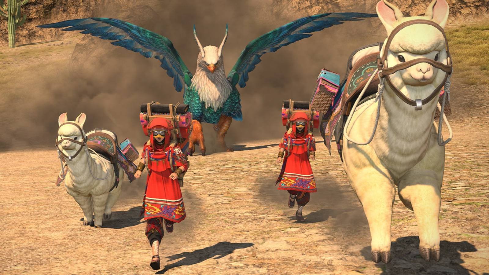 Final Fantasy 14 Inflatable Mograft mount floating over the Moonfire Faire event area in Costa del Sol Final Fantasy 14 Inflatable Mograft mount floating over the Moonfire Faire event area in Costa del Sol
