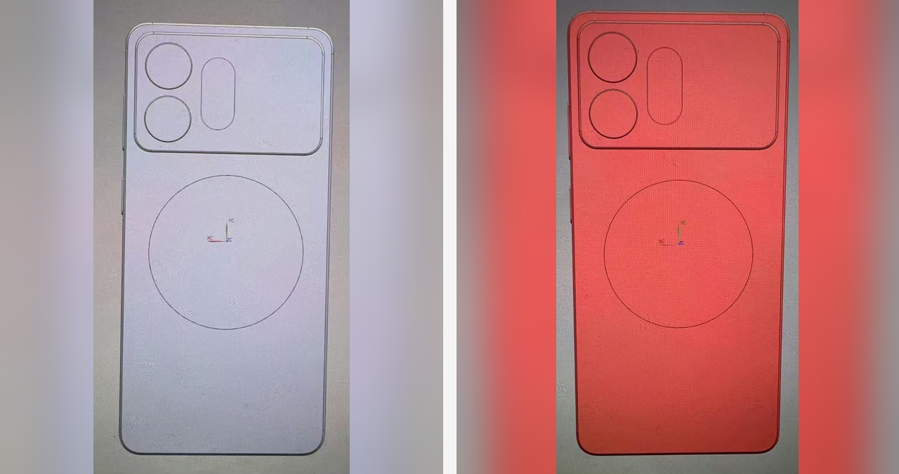 Samsung Galaxy S27 Pro CAD render showing traditional vertical camera layout compared to Ultra