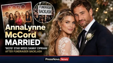 AnnaLynne McCord and Danny Cipriani wedding backyard ceremony Los Angeles