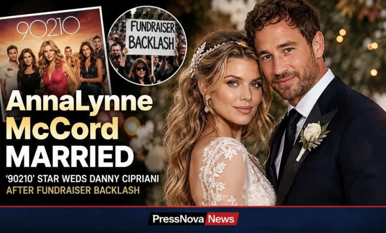 AnnaLynne McCord and Danny Cipriani wedding backyard ceremony Los Angeles