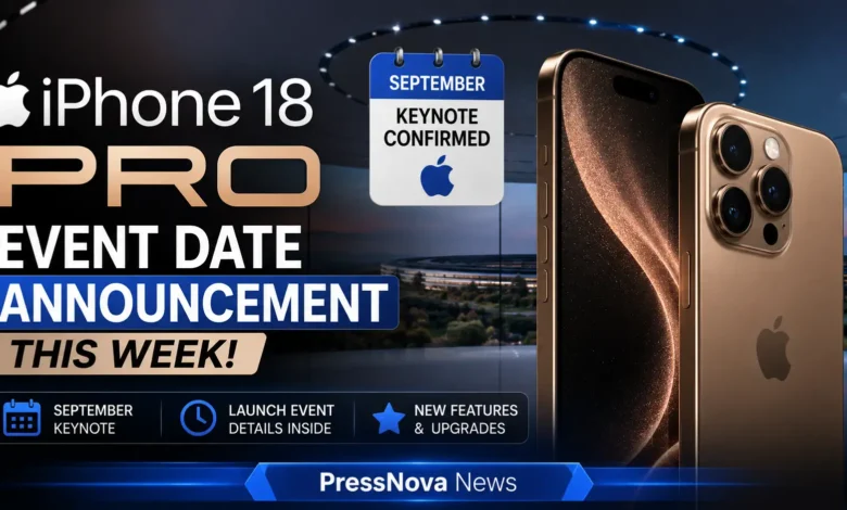 Apple iPhone 18 Pro and iPhone 18 Pro Max September keynote event announcement