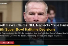 Brett Favre speaks on the Tomi Lahren podcast criticizing the NFL's halftime show choice