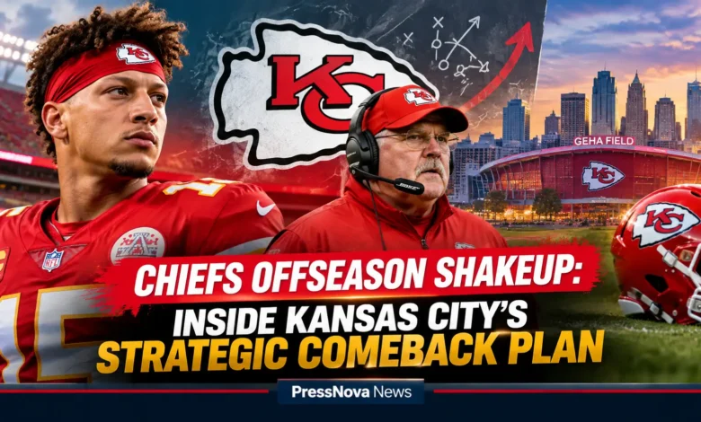 Kansas City Chiefs offseason shakeup featuring Patrick Mahomes contract restructure and Travis Kelce retirement decision analysis