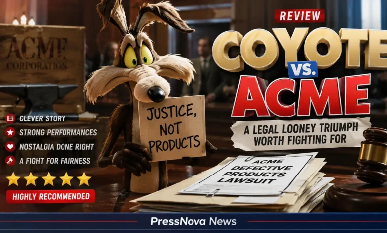 Wile E. Coyote and Will Forte star in Coyote vs. Acme live-action animated hybrid film