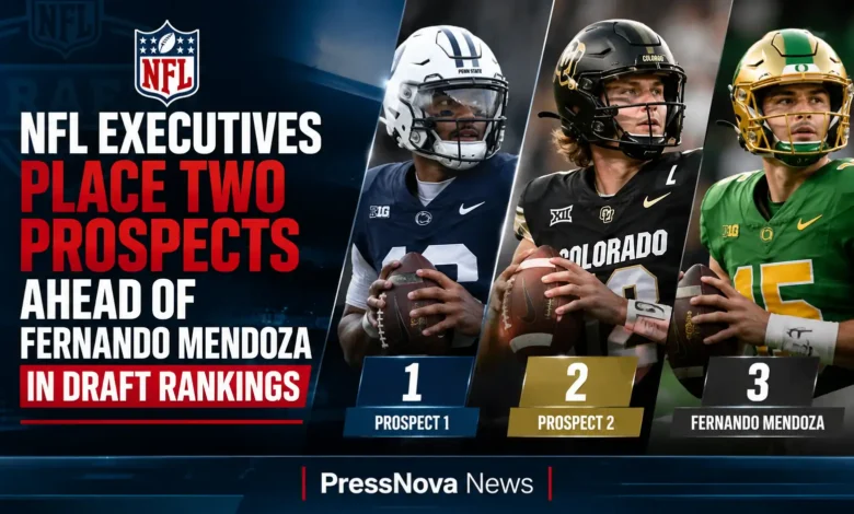 Fernando Mendoza Indiana quarterback NFL draft prospect throwing pass