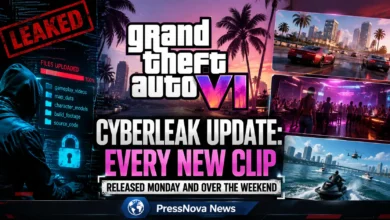 GTA 6 Cyberleak gameplay footage showing Vice City streets with supercars