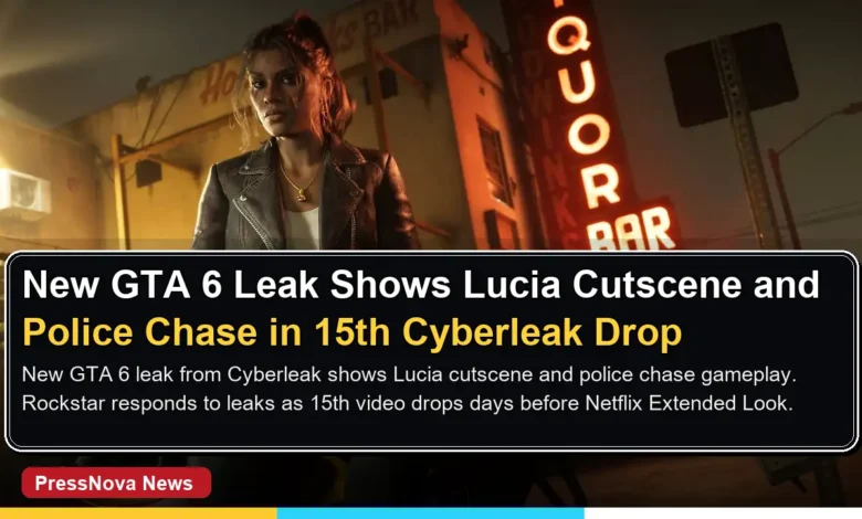 GTA 6 Lucia cutscene leak shows protagonist in dark room with detailed facial animations and lighting