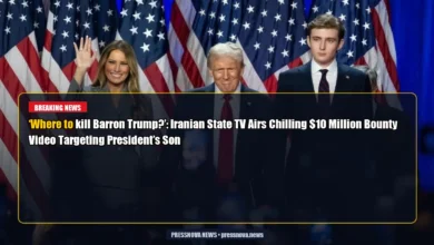 Iranian state TV broadcast threatening Barron Trump with $10 million bounty in viral video