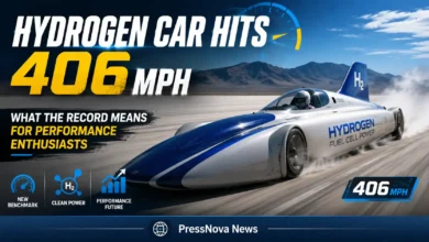 JCB Hydromax hydrogen car hits 406 mph Bonneville Salt Flats record run