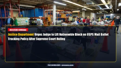 Justice Department urges judge to lift block on USPS mail ballot tracking as election officials process absentee ballots