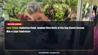 Lara Trump Katherine Heigl Jeanine Pirro at Big Dog Ranch Mar-a-Lago fundraiser event