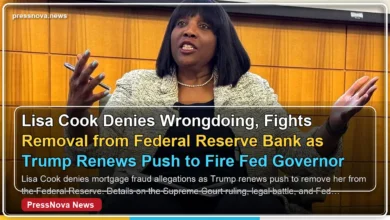Federal Reserve Governor Lisa Cook speaks at an economic policy conference in Palo Alto