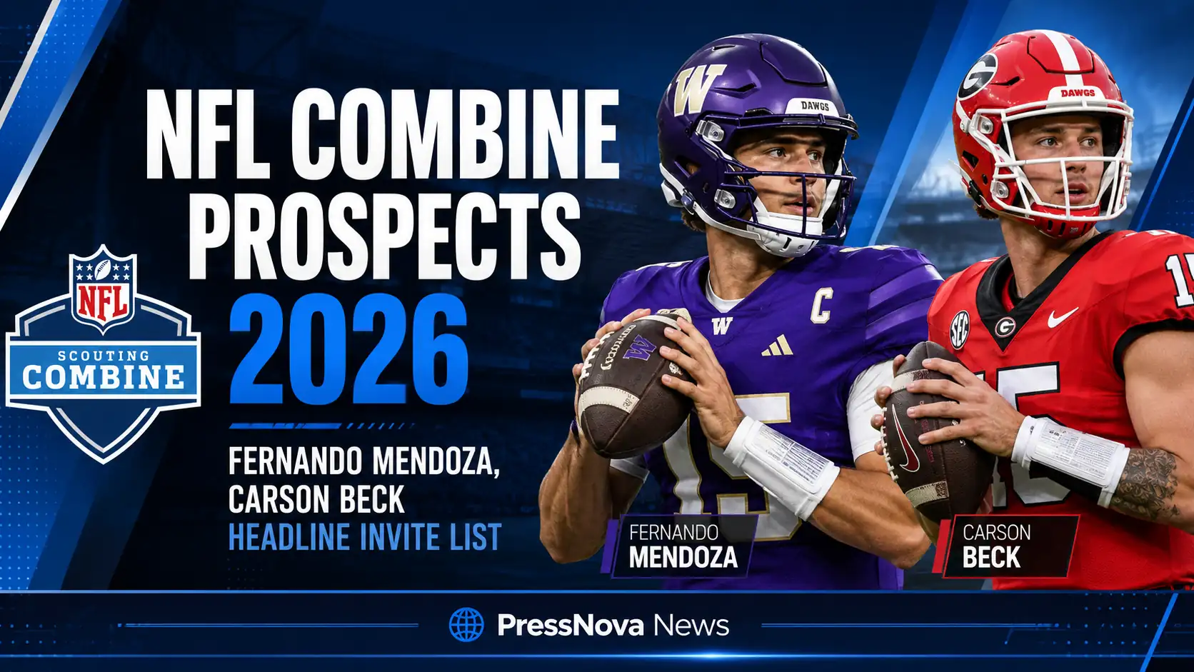 Top NFL Combine 2026 prospects Fernando Mendoza and Jeremiyah Love during workouts Top NFL Combine 2026 prospects Fernando Mendoza and Jeremiyah Love during workouts