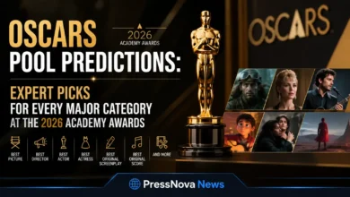 Oscars pool predictions 2026 guide featuring top nominees One Battle After Another and Sinners