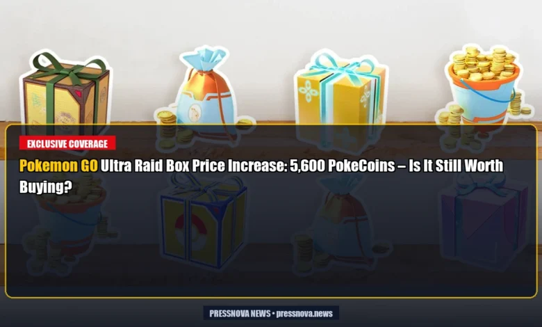 Pokemon GO Ultra Raid Box price increase comparison chart 5600 PokeCoins