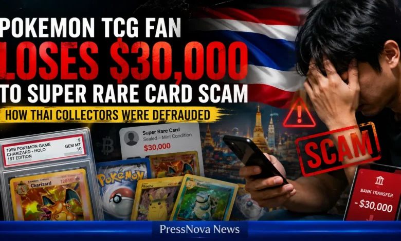 Pokemon TCG rare card scam victim loses $30,000 to fraudulent seller Mr Mor in Thailand
