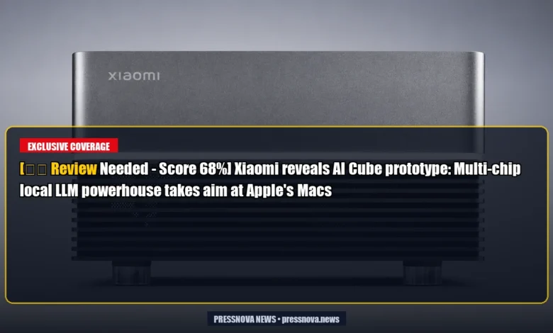 [⚠️ Review Needed - Score 68%] Xiaomi reveals AI Cube prototype: Multi-chip local LLM powerhouse takes aim at Apple's Macs