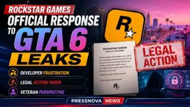 Rockstar Games official response to GTA 6 leaks showing internal memo and developer frustration concept