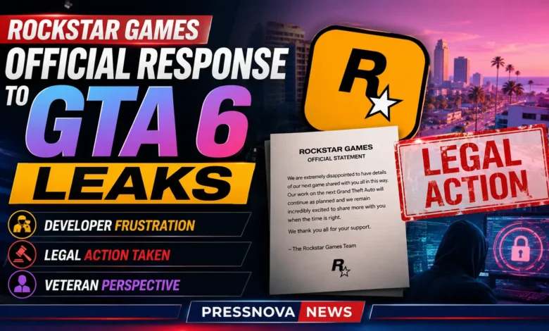 Rockstar Games official response to GTA 6 leaks showing internal memo and developer frustration concept
