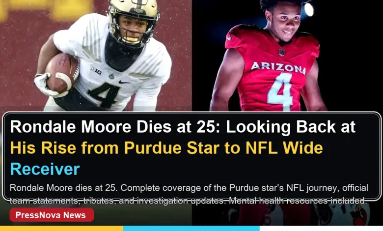 Rondale Moore in Purdue Boilermakers uniform making a catch during a college football game at Ross-Ade Stadium
