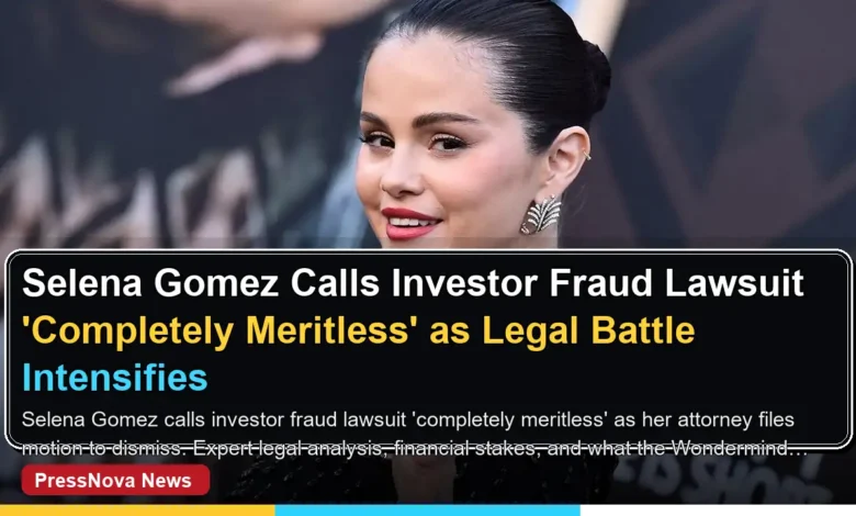 Selena Gomez calls investor fraud lawsuit completely meritless at court filing appearance
