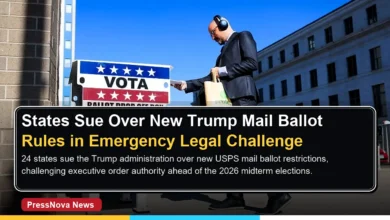 States sue over new Trump mail ballot rules legal challenge 2026 election