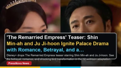 The Remarried Empress teaser Shin Min-ah and Ju Ji-hoon palace drama poster with bird imagery