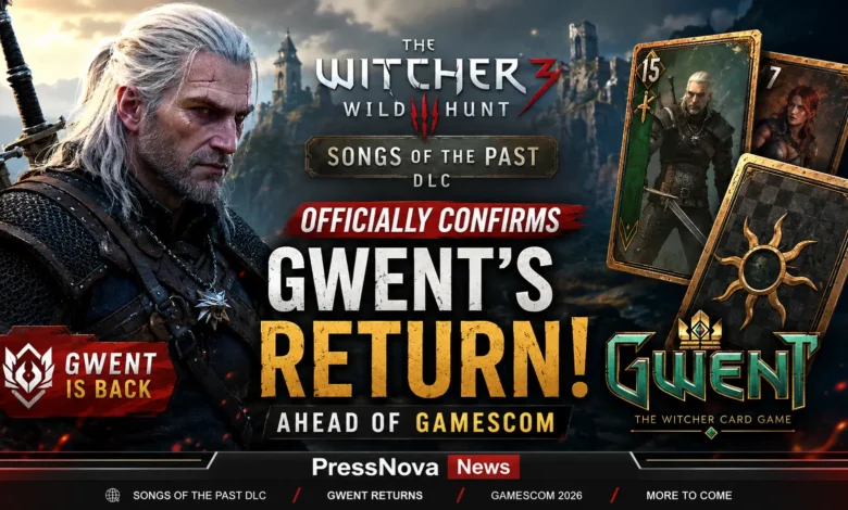 The Witcher 3 Songs of the Past DLC officially confirms Gwent returning feature ahead of Gamescom
