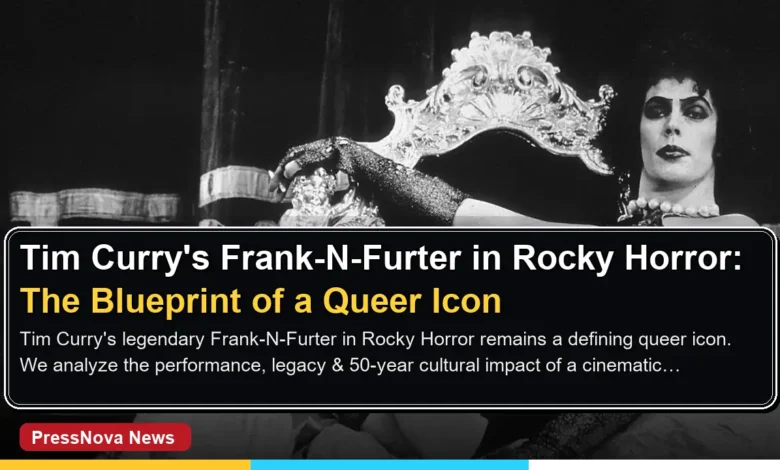 Tim Curry as Frank-N-Furter in The Rocky Horror Picture Show 1975 cult classic