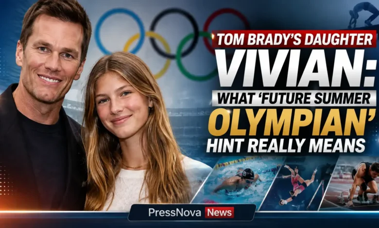 Tom Brady and daughter Vivian Lake Brady at Winter Olympics in Milan sharing father-daughter moment