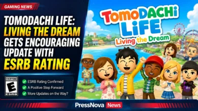 Tomodachi Life Living the Dream key art featuring colorful Miis on a sunny island with the game logo