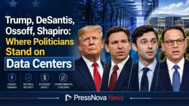 Trump promotes data centers and power plants for economic growth at press conference