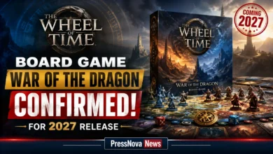 War of the Dragon Wheel of Time board game box art featuring Rand al'Thor and the Dragon Reborn