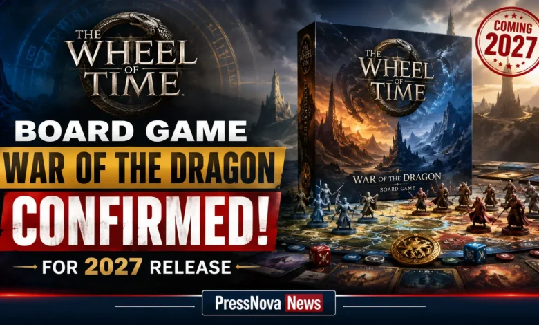 War of the Dragon Wheel of Time board game box art featuring Rand al'Thor and the Dragon Reborn