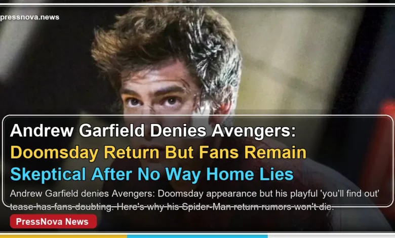 Andrew Garfield at The Uprising premiere in Los Angeles denying Avengers Doomsday Spider-Man return