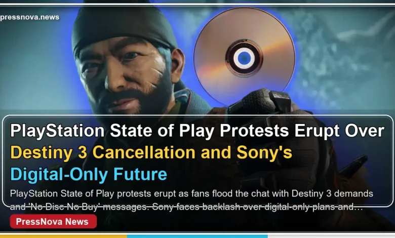 PlayStation State of Play September 2026 chat flooded with Destiny 3 and No Disc No Buy protest comments